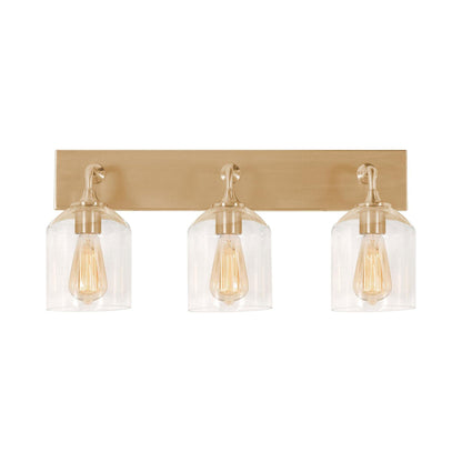 William Bath Vanity Light in Satin Brass (3-Light).