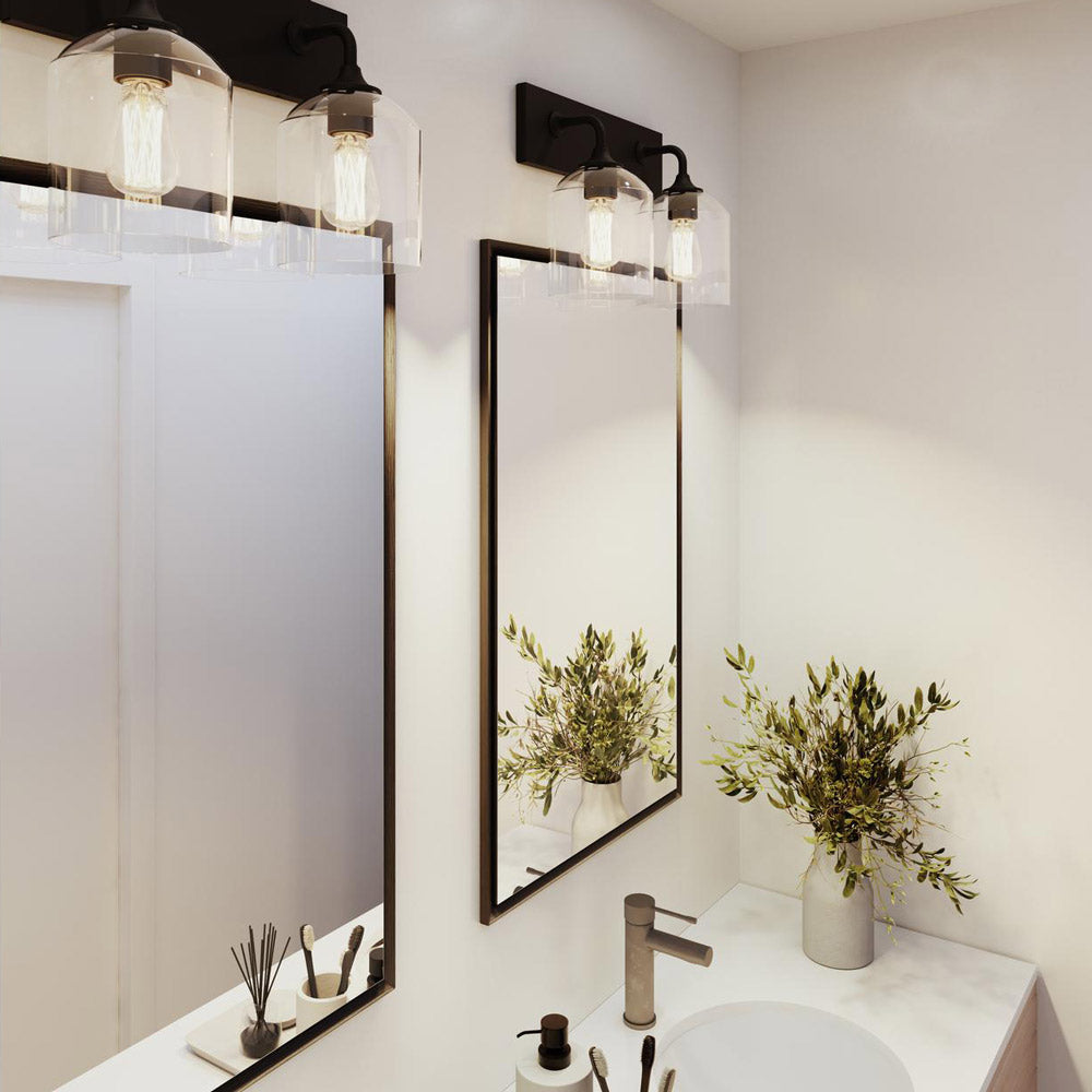 William Bath Vanity Light in bathroom.