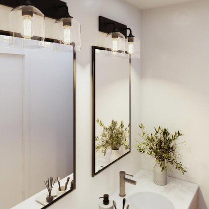 William Bath Vanity Light in bathroom.