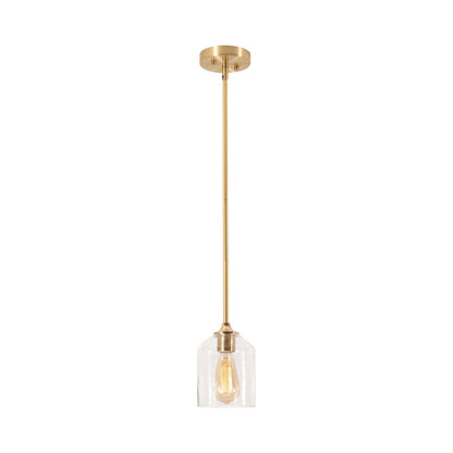William Pendant Light in Satin Brass (7.75-Inch).