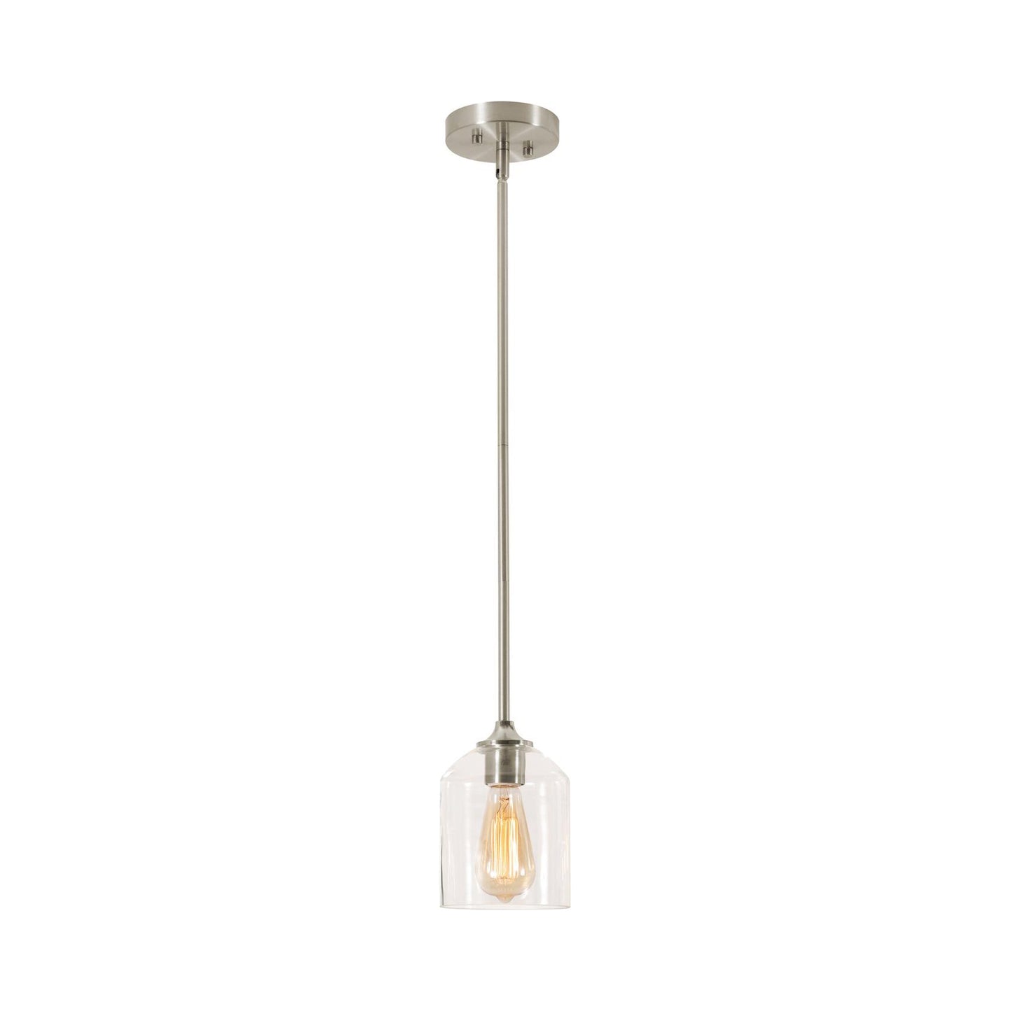 William Pendant Light in Satin Nickel (7.75-Inch).