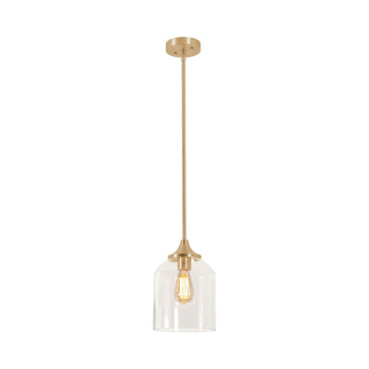 William Pendant Light in Satin Brass (11.25-Inch).