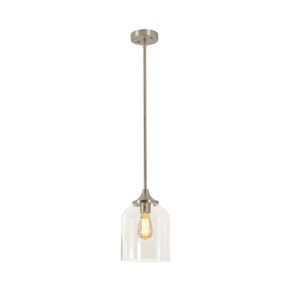 William Pendant Light in Satin Nickel (11.25-Inch).