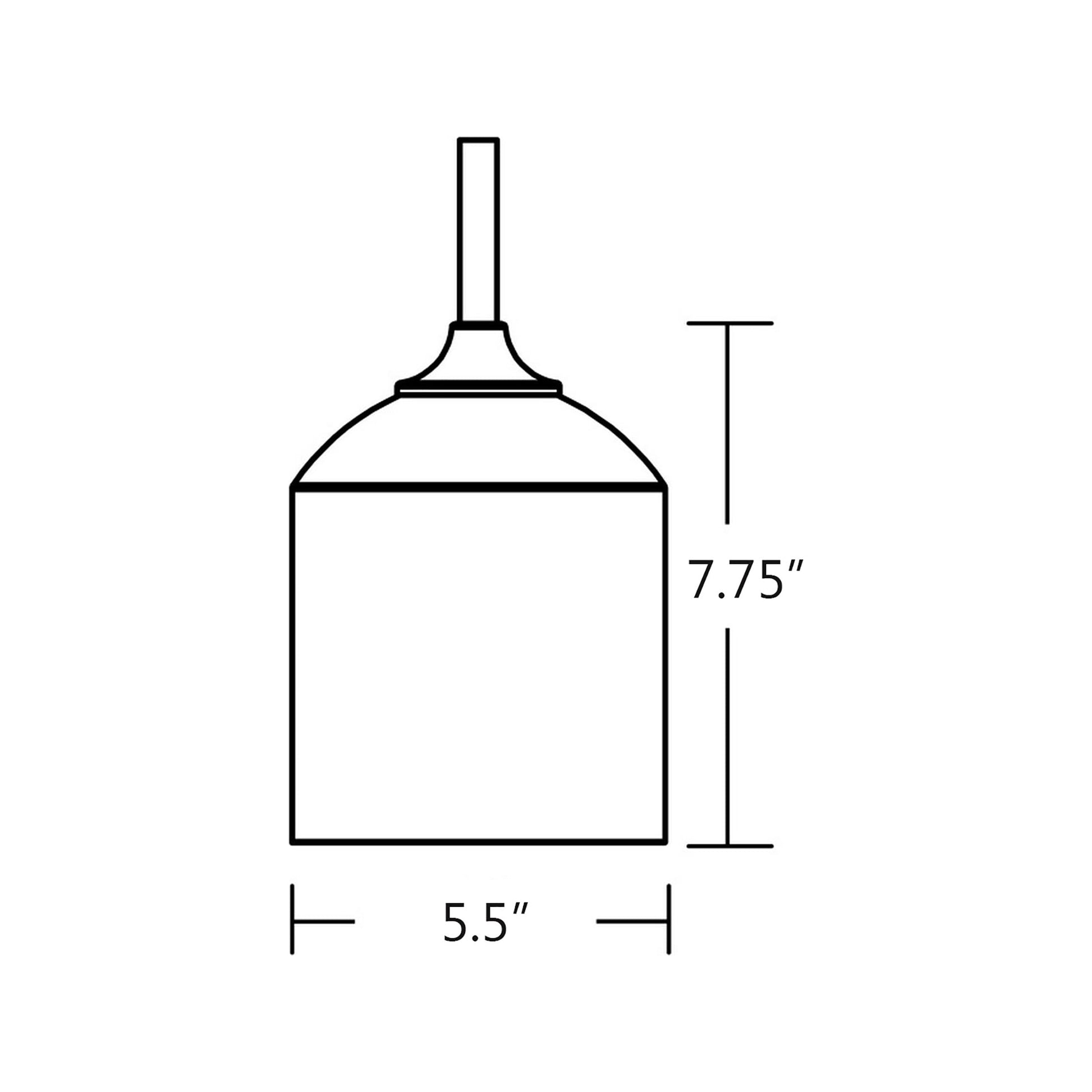 William Pendant Light - line drawing.