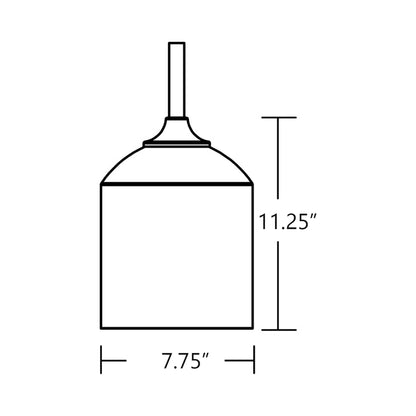 William Pendant Light - line drawing.