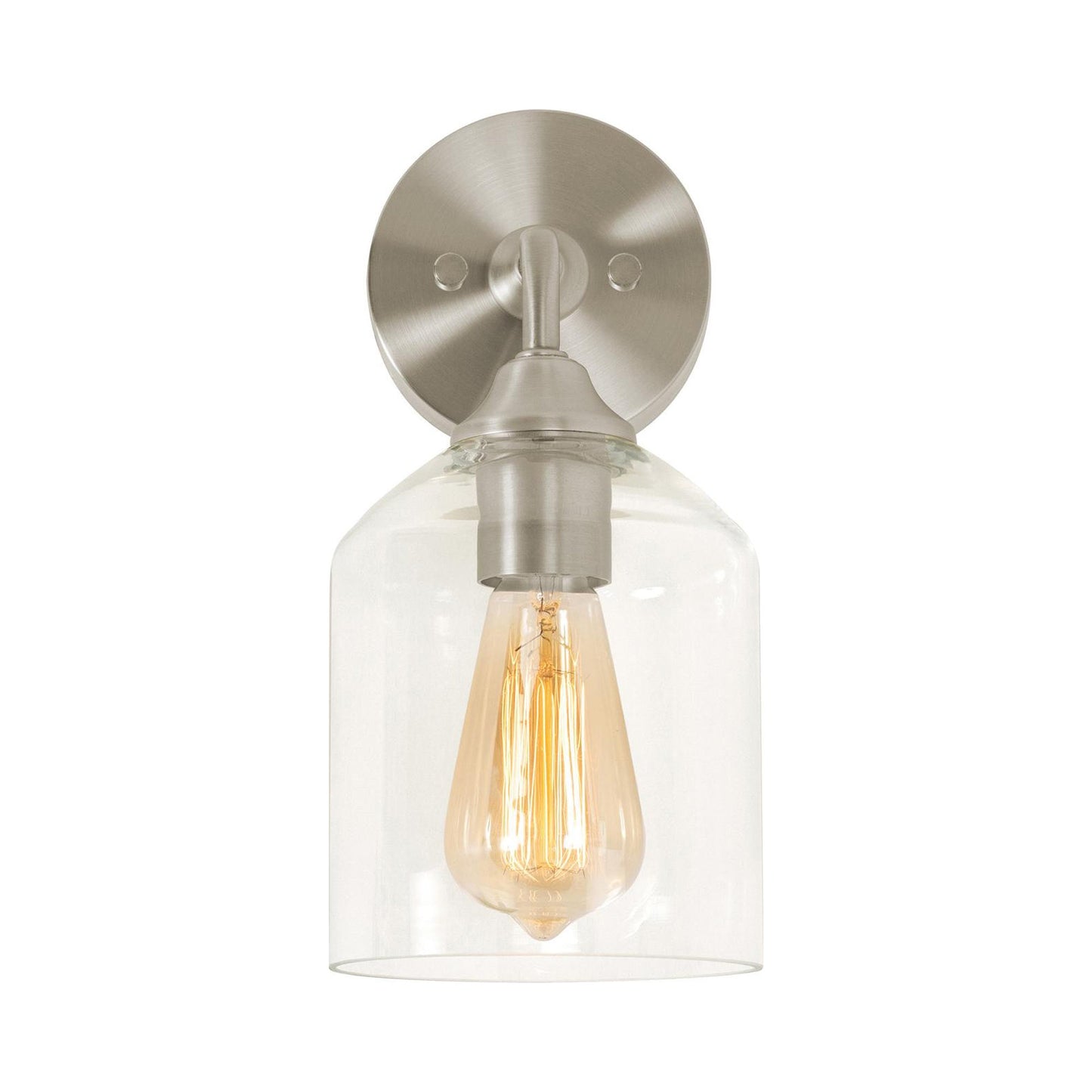 William Wall Light in Satin Nickel.
