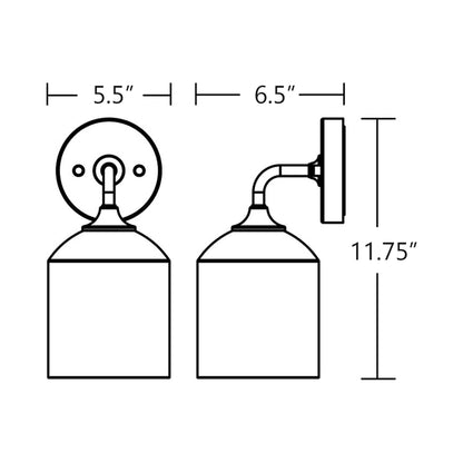 William Wall Light - line drawing.