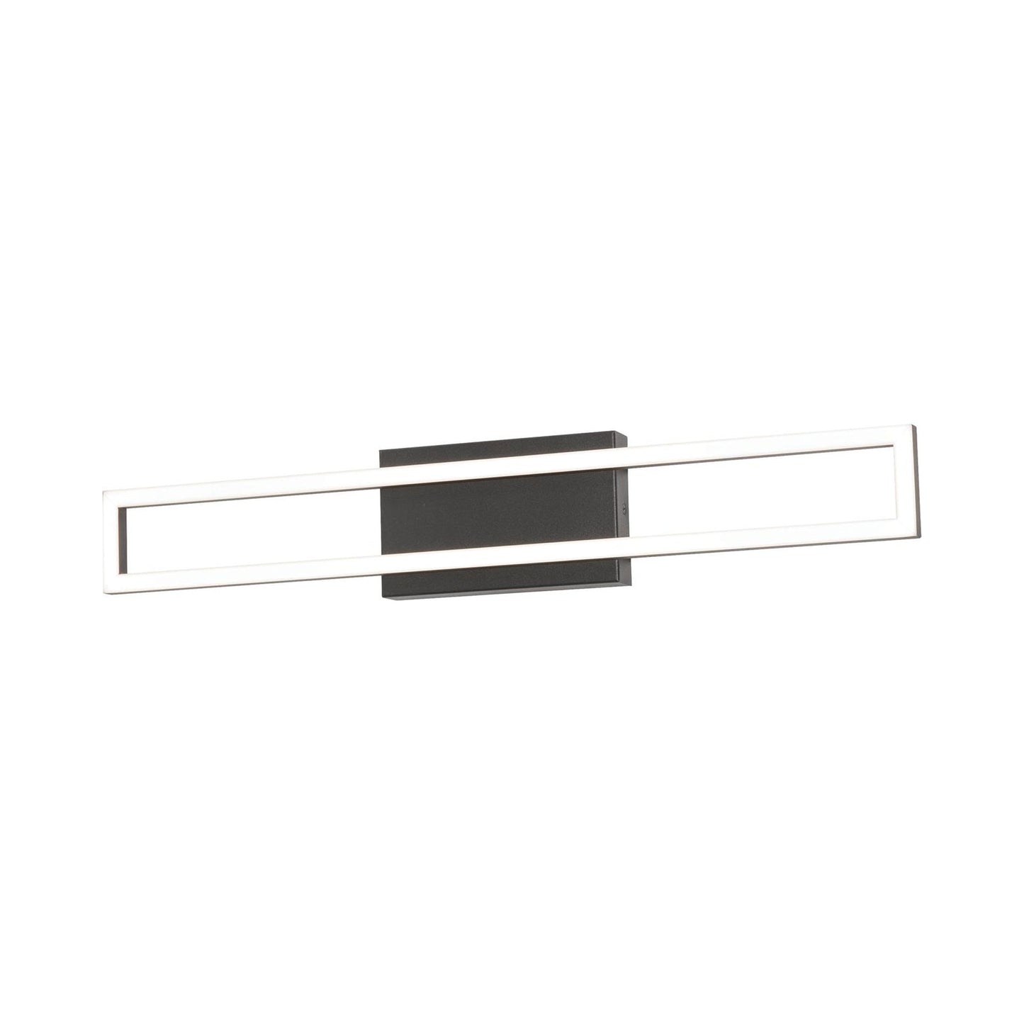 Zola LED Bath Vanity Light in Black (24-Inch).