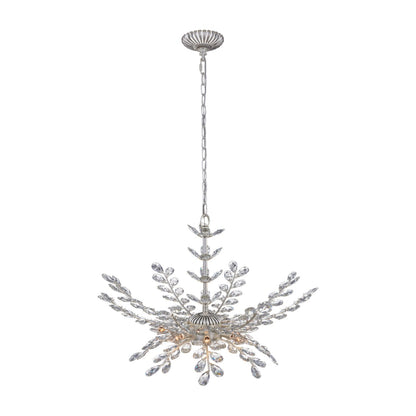 Alloro Chandelier in Pewter (32-Inch).