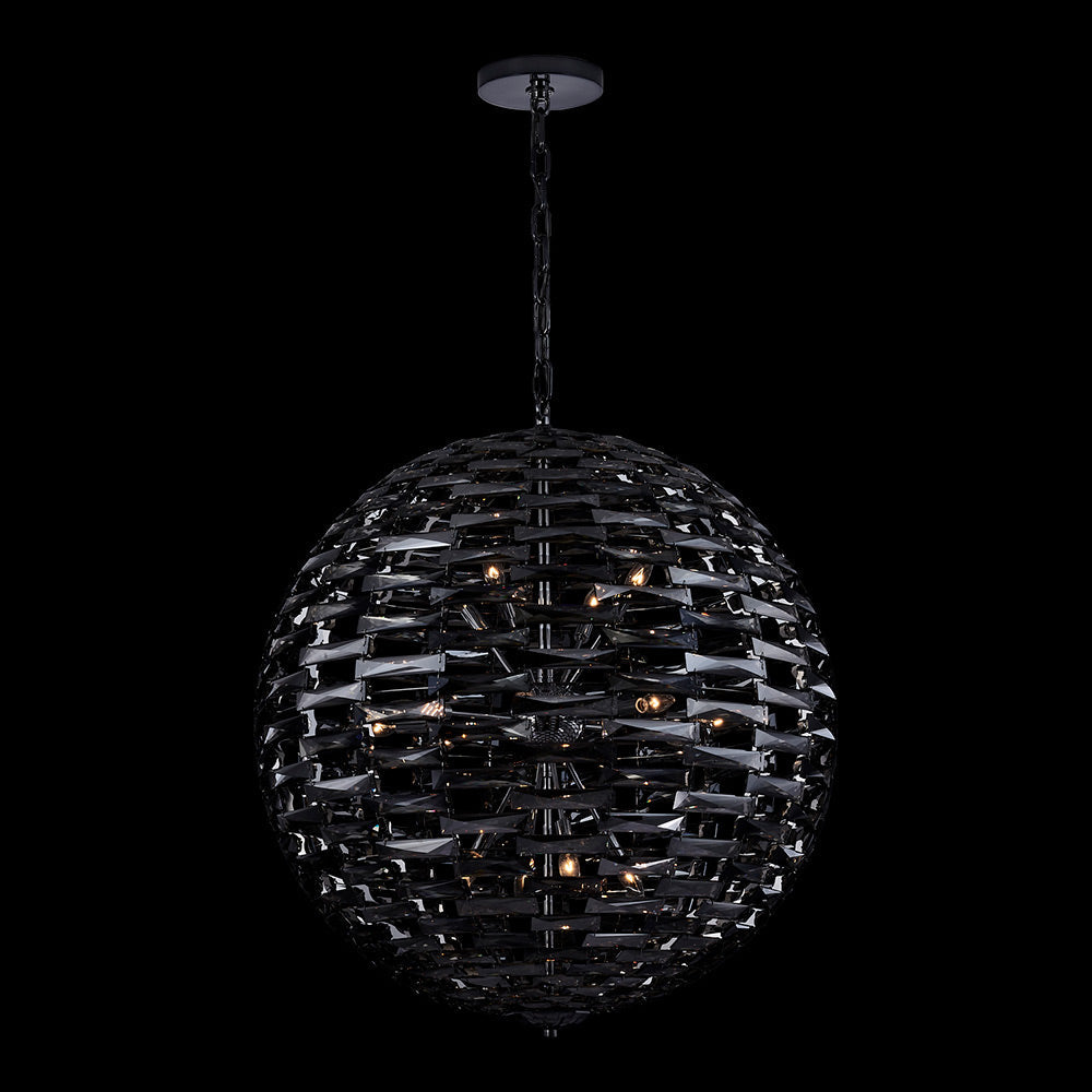 Alta Orb Pendant Light in Black Nickel (Large).