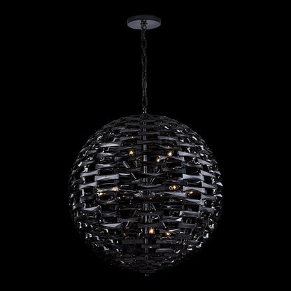 Alta Orb Pendant Light in Black Nickel (Large).