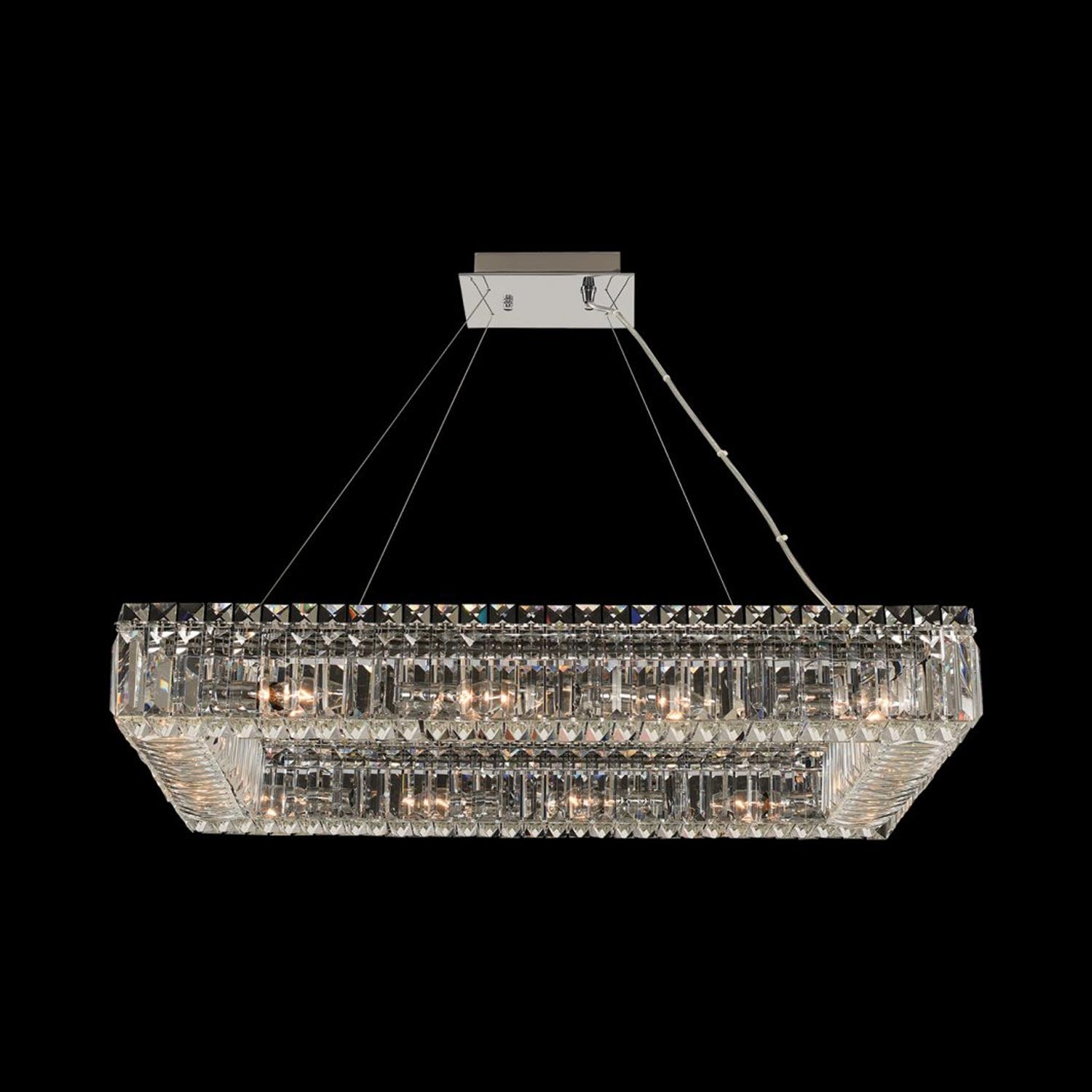 Baguette Linear Pendant Light (12-Light).