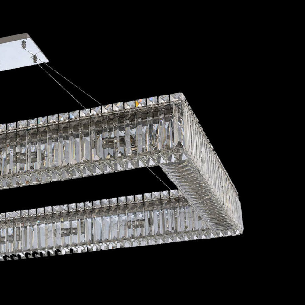 Baguette Linear Pendant Light in Detail.