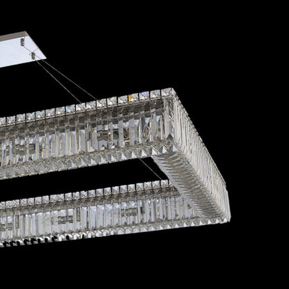 Baguette Linear Pendant Light in Detail.