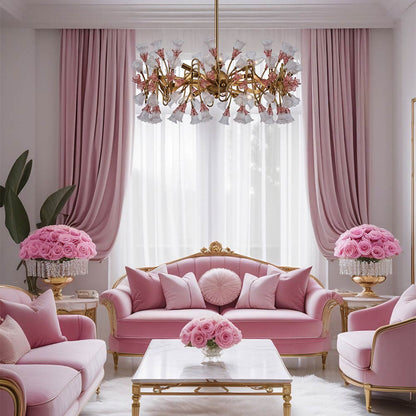 Bella Chandelier in living room.