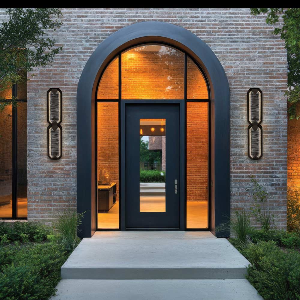 Carato Outdoor LED Wall Light in Outside Area.