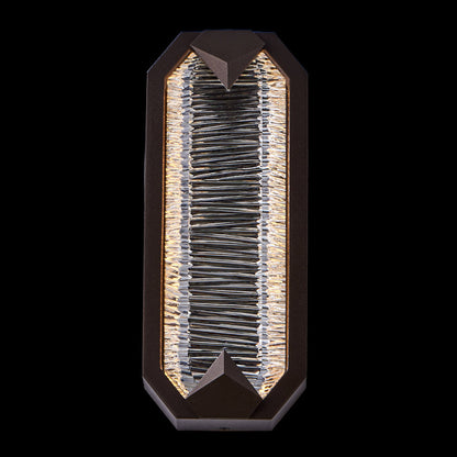 Carato Outdoor Single LED Wall Light in Detail.