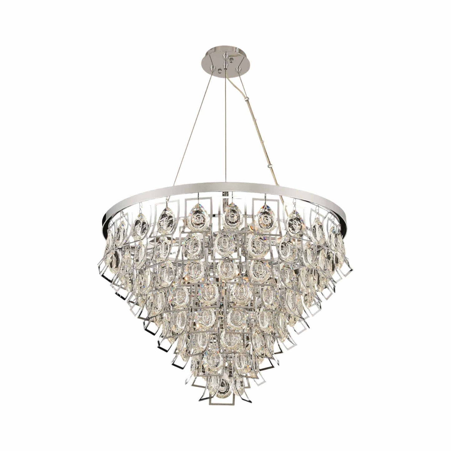 Carmella Chandelier in Chrome (9-Light).