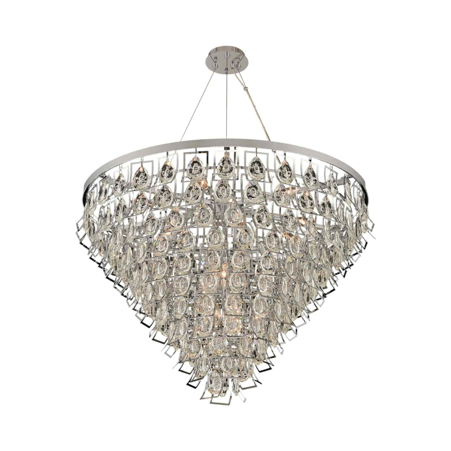 Carmella Chandelier in Chrome (15-Light).