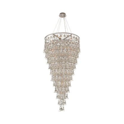 Carmella Foyer Chandelier in Chrome.
