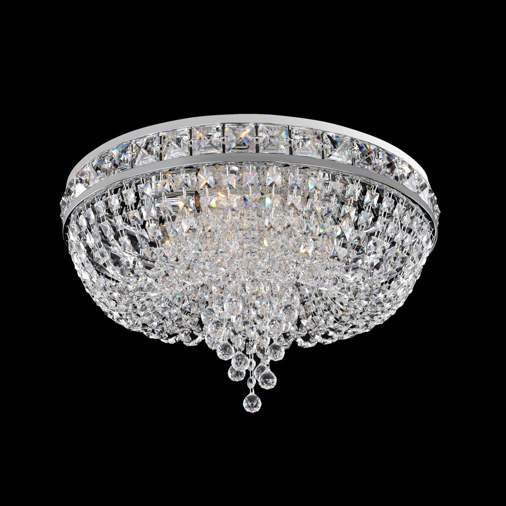 Cascata Flush Mount Ceiling Light in Detail.