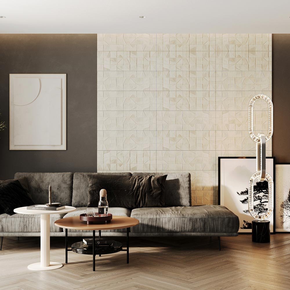 Catena LED Floor Lamp in living room.