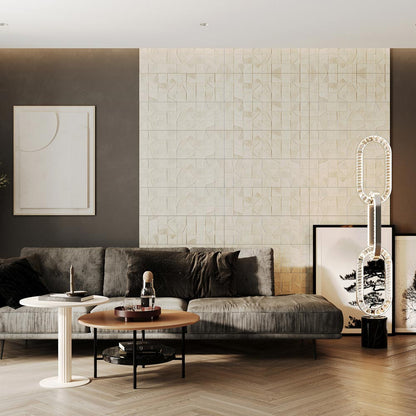Catena LED Floor Lamp in living room.