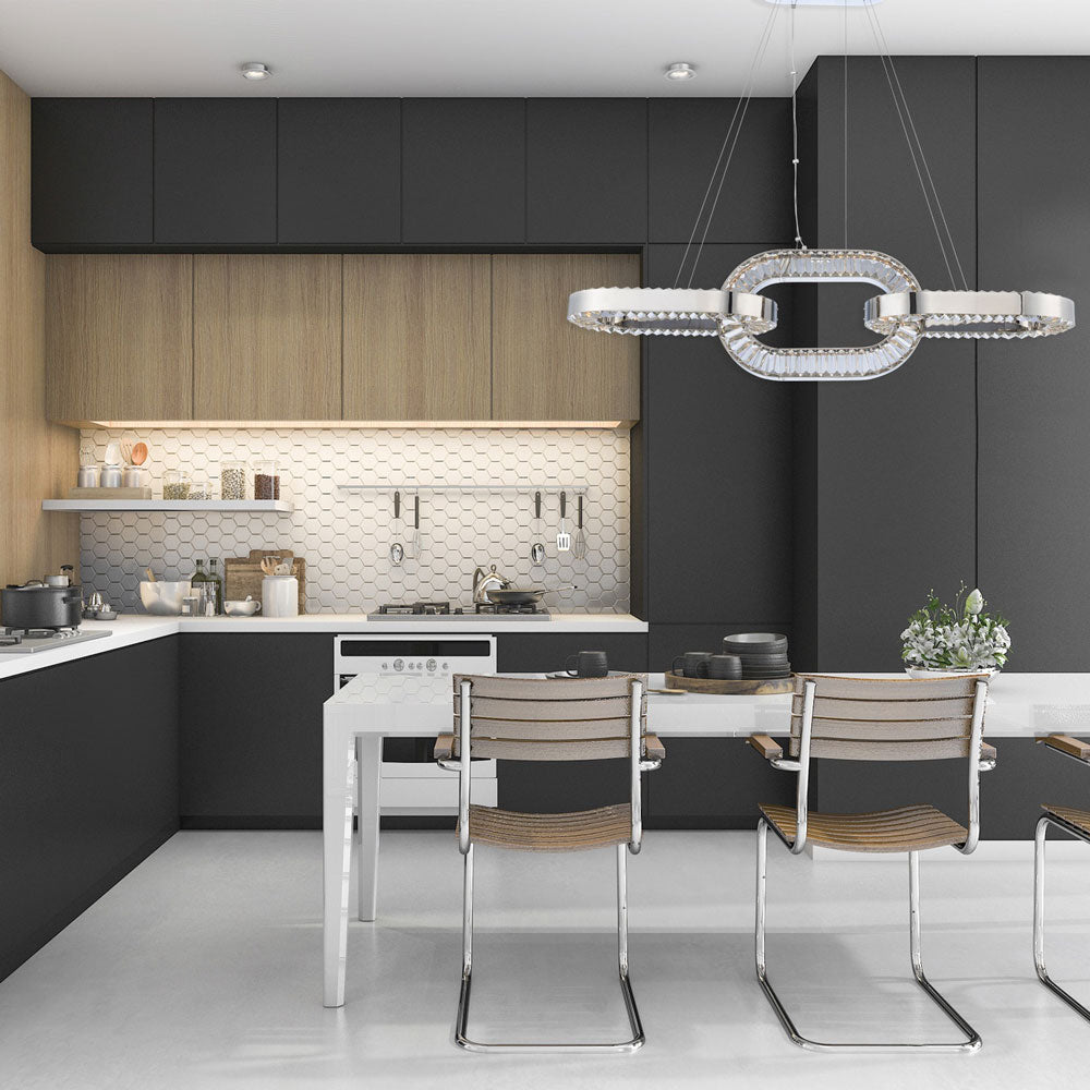 Catena Linear LED Pendant Light in kitchen.