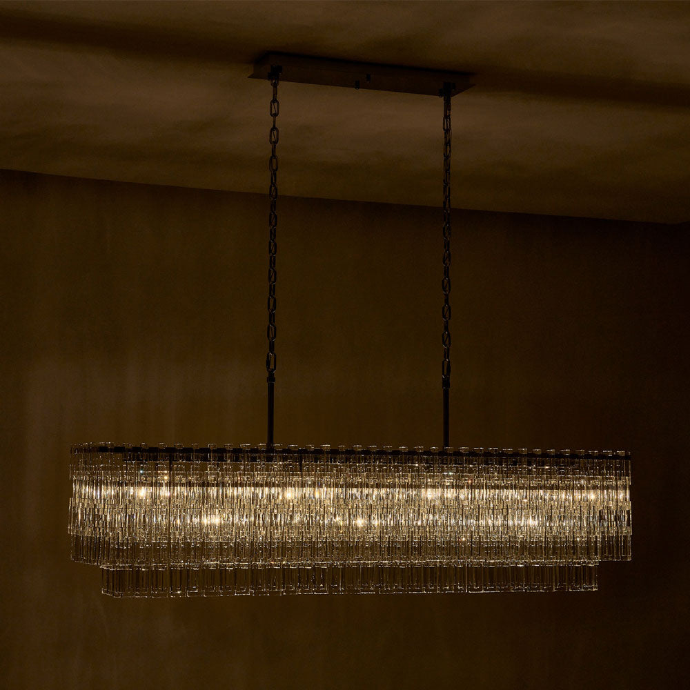 Catene Linear Pendant Light in Detail.