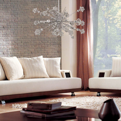 Constellation Chandelier in living room.