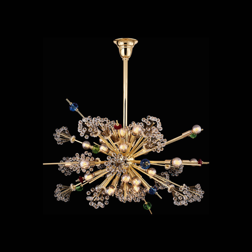 Constellation Colorata Chandelier in Gold (36-Inch).
