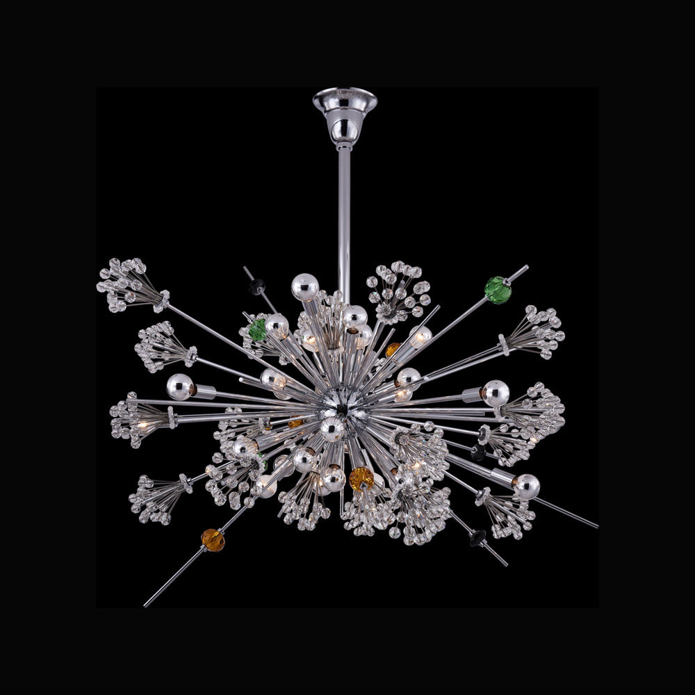 Constellation Colorata Chandelier in Chrome (47-Inch).