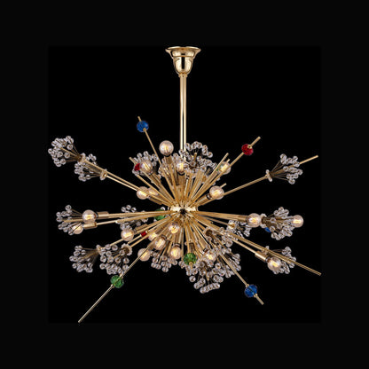 Constellation Colorata Chandelier in Gold (47-Inch).