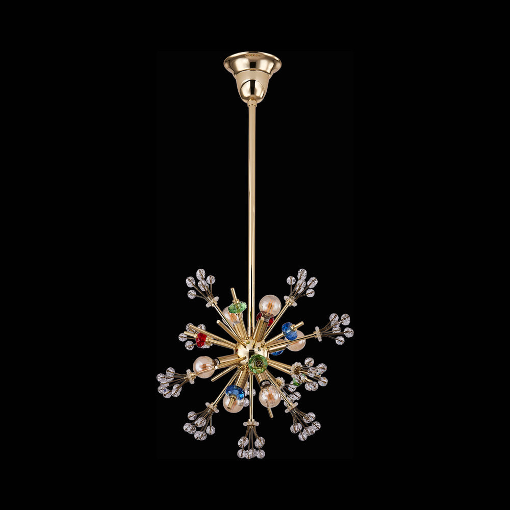 Constellation Colorata Pendant Light in Gold (13-Inch).
