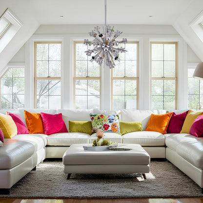 Constellation Colorata Pendant Light in living room.