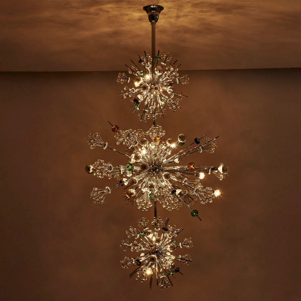 Constellation Colorata Tiered Chandelier in Detail.