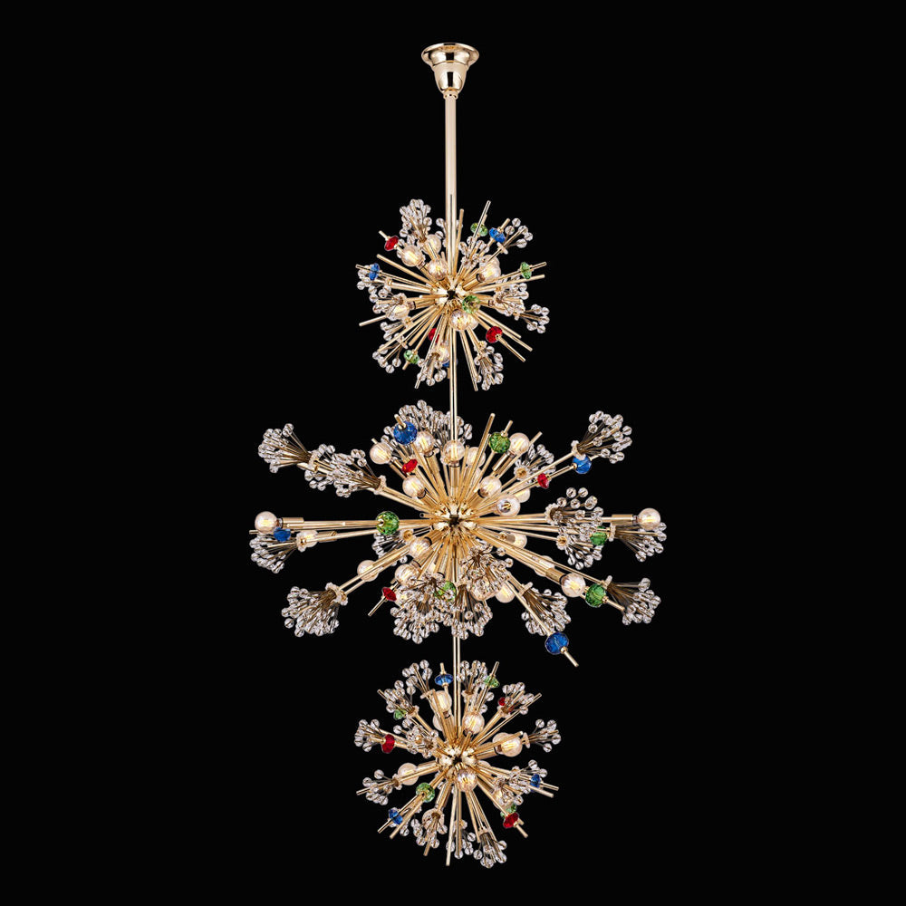 Constellation Colorata Tiered Chandelier in Detail.