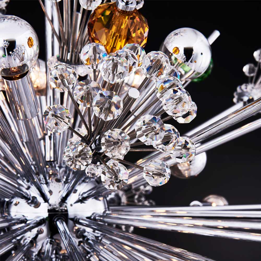 Constellation Colorata Tiered Chandelier in Detail.