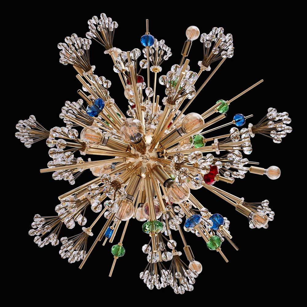 Constellation Colorata Tiered Chandelier in Detail.