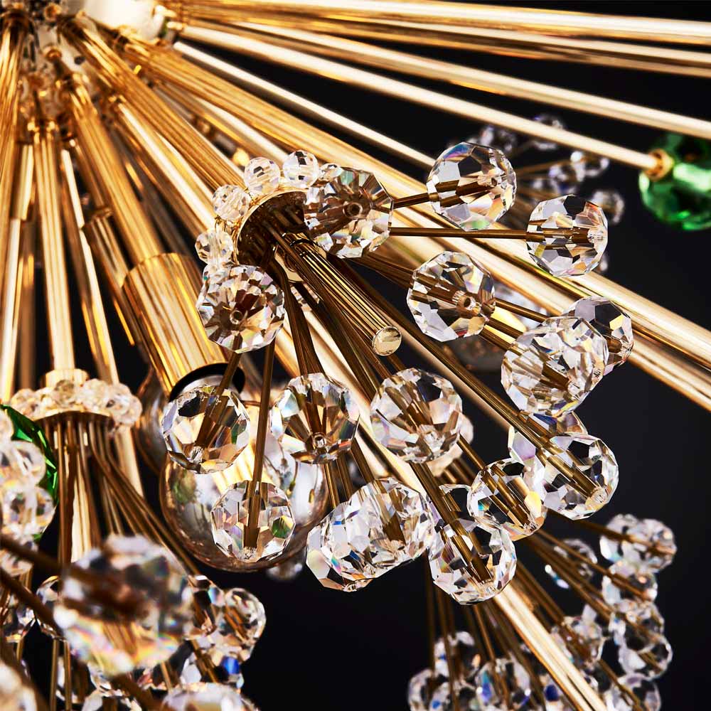 Constellation Colorata Tiered Chandelier in Detail.
