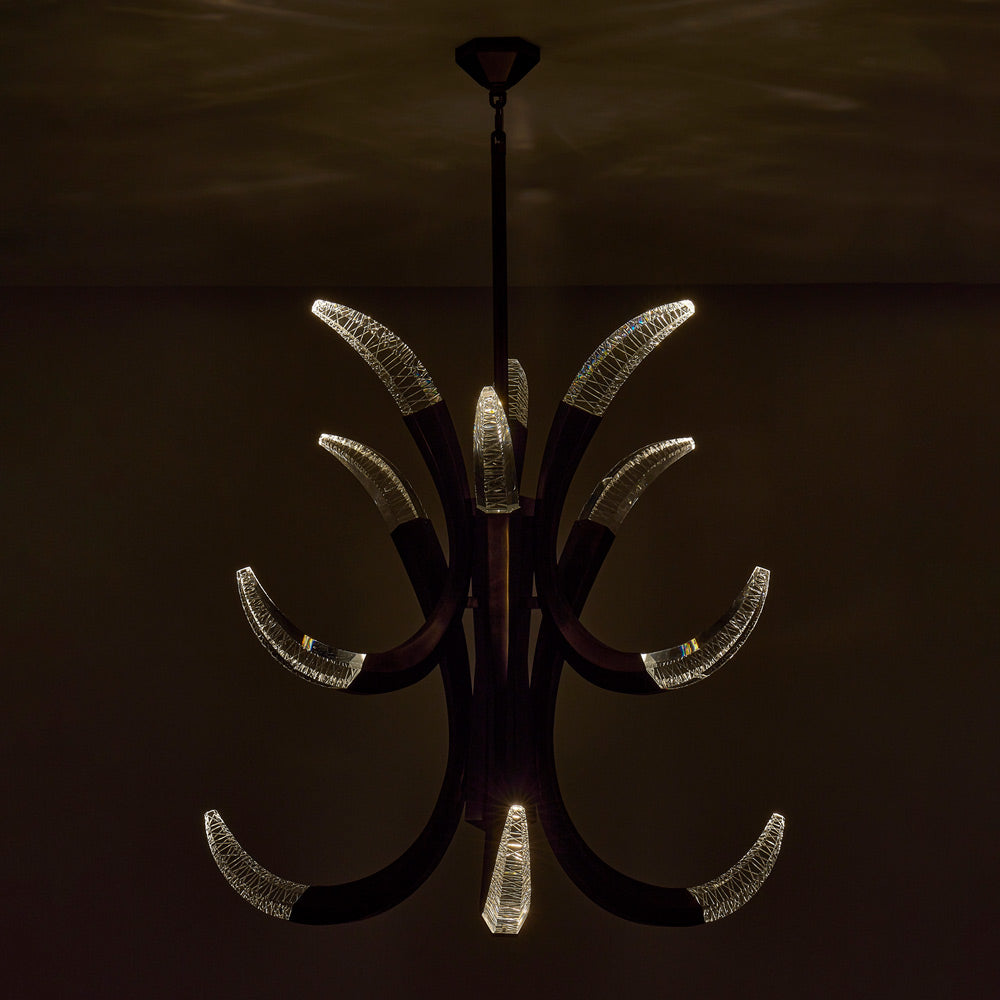 Corna LED Chandelier in Detail.