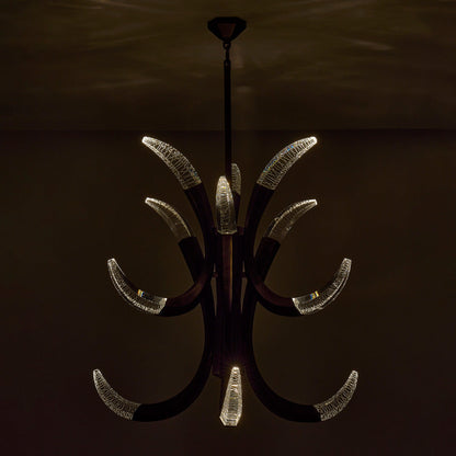 Corna LED Chandelier in Detail.