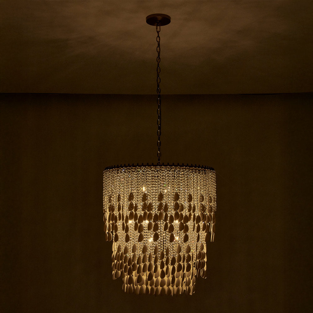Farfalle Chandelier in Detail.