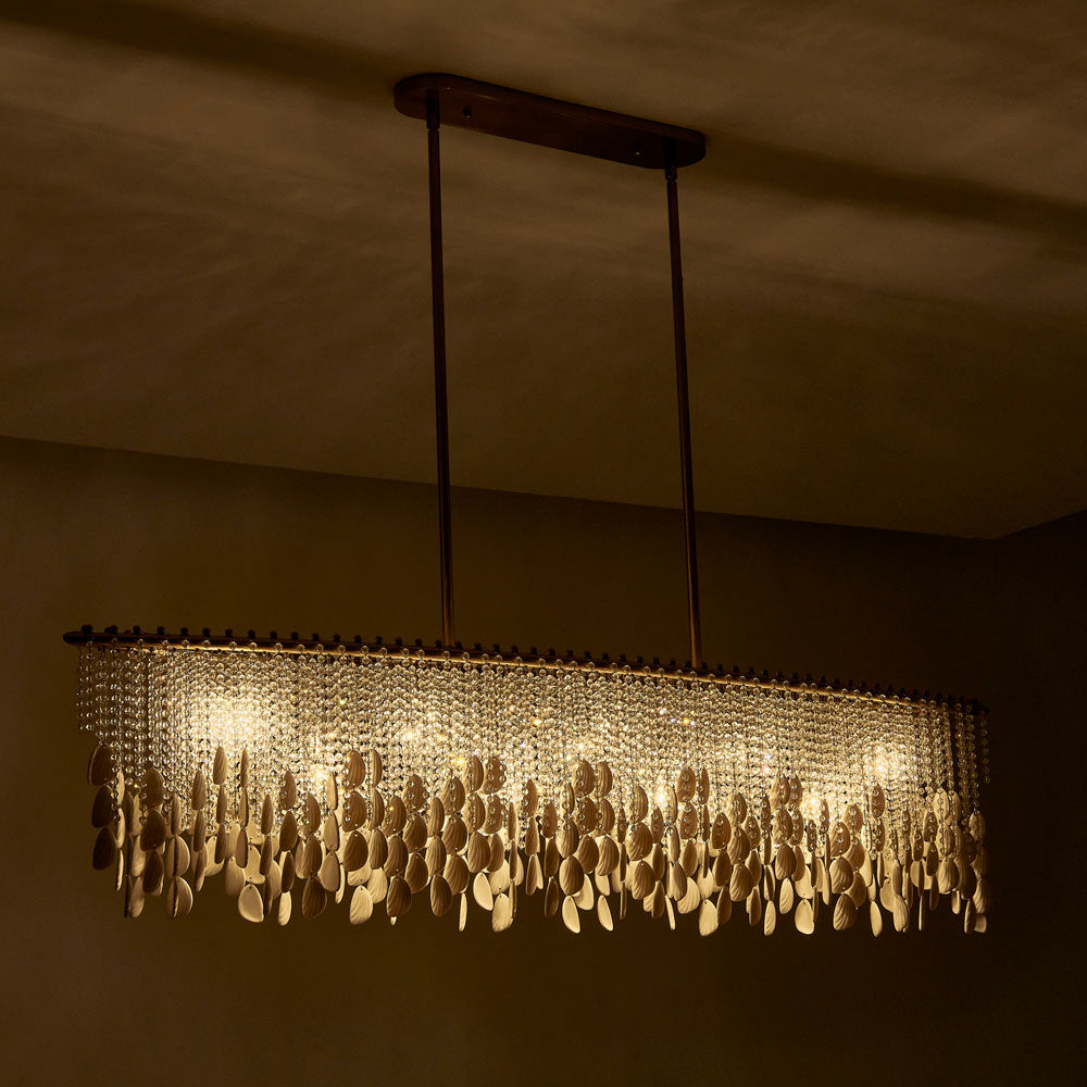Farfalle Linear Pendant Light in Detail.