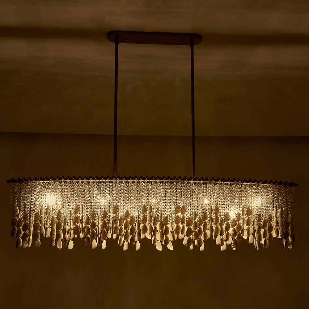 Farfalle Linear Pendant Light in Detail.