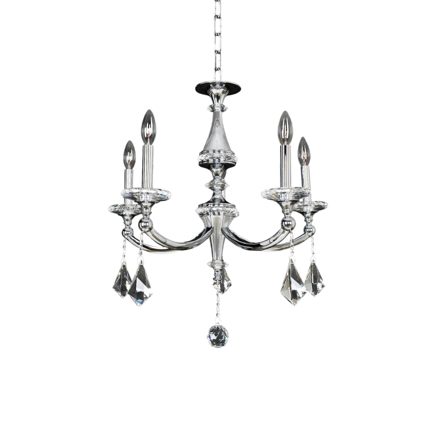 Floridia Chandelier in Chrome (5-Light).