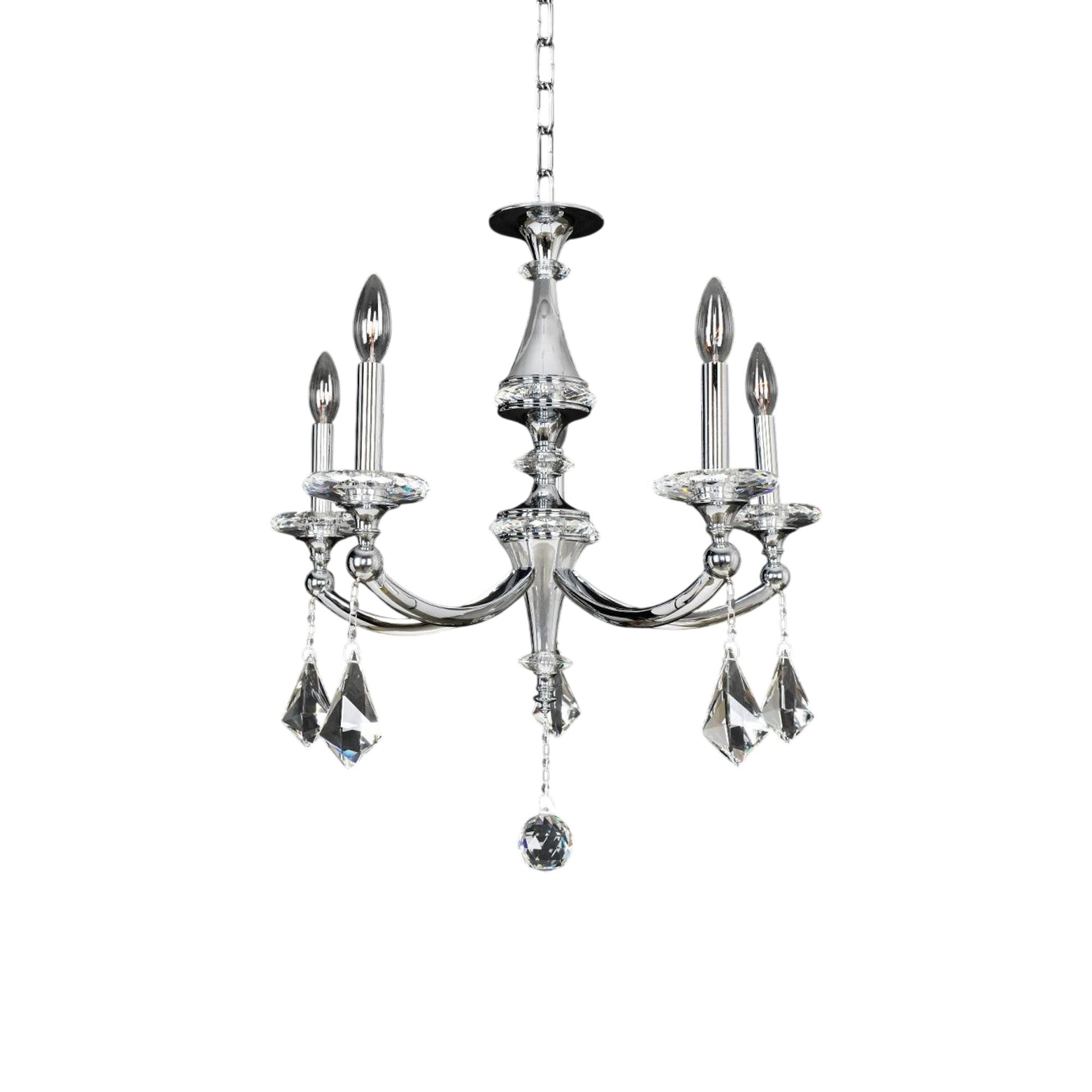 Floridia Chandelier in Chrome (5-Light).
