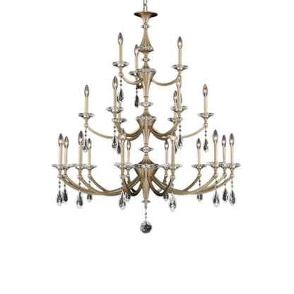 Floridia Chandelier in Matte Brushed Champagne Gold (21-Light).