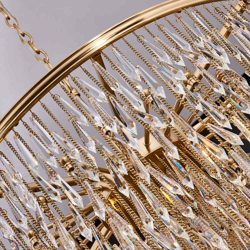 Frangia Chandelier in Detail.