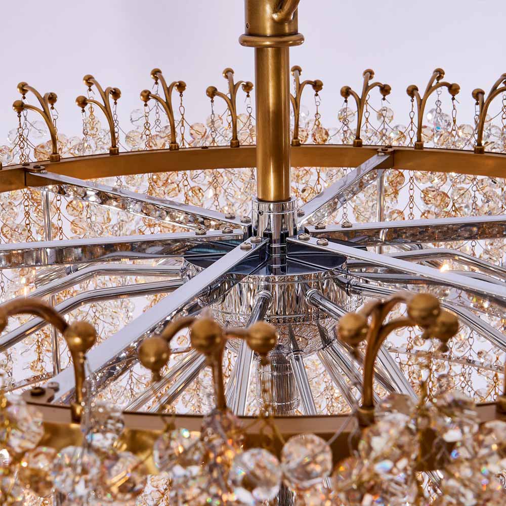 Fuji Foyer Chandelier in Detail.